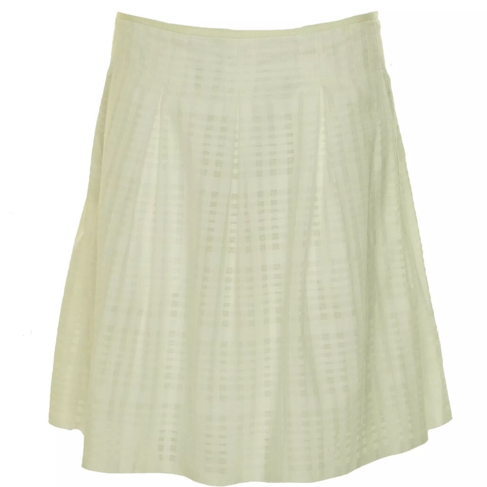 VINCE Women's Plaid Weave Pleated Skirt 10 NWOT